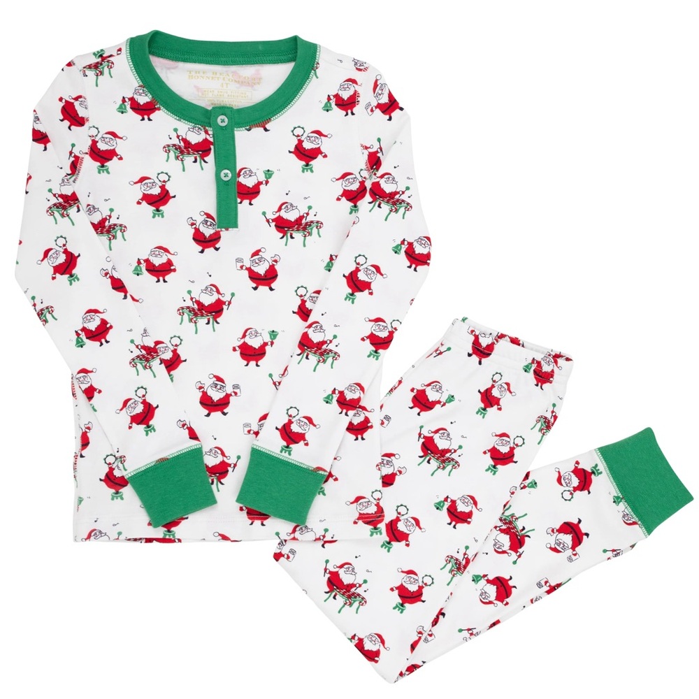 TBBC 100% Pima Cotton Sutton Sweet Dream Set - Santa’s Sing Along Christmas PJs